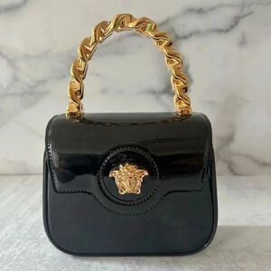 Versace Patent Leather Tote Bag